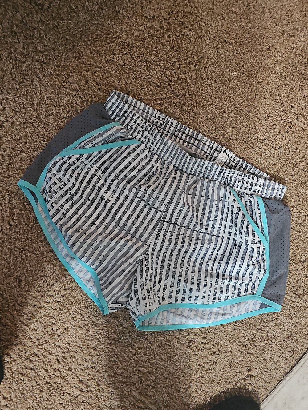 UNDER ARMOUR Athletic Shorts with Turquoise Trim